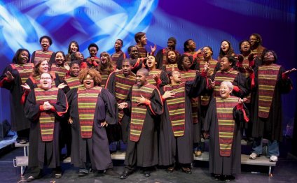 Choral ensemble in robes