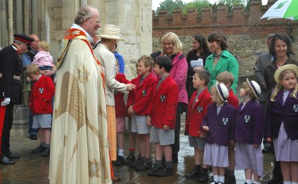 Princess Alexandra visiting