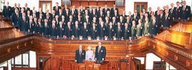 Group Photo of Pontarddulais Male Choir