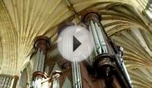 Exeter Cathedral organ,alter, roof and choir stalls