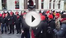 Male Voice Choir Flash Mob Wales V England 6 Nations 2015