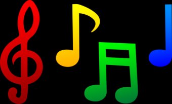 musical_notes_set_color - free clipart